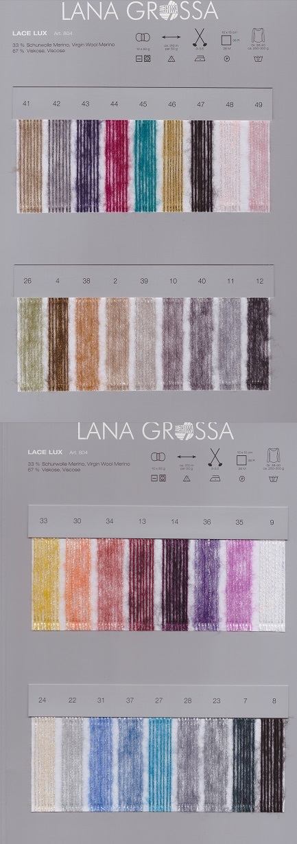 Lace Lux - kleurenkaart